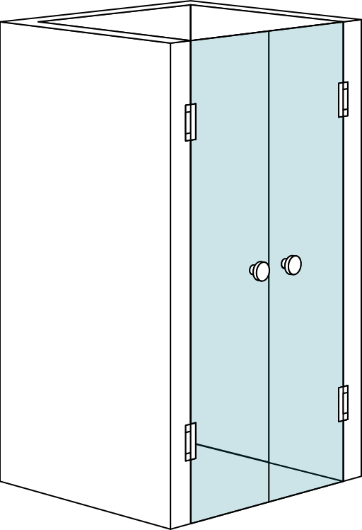 Niche shower cabin