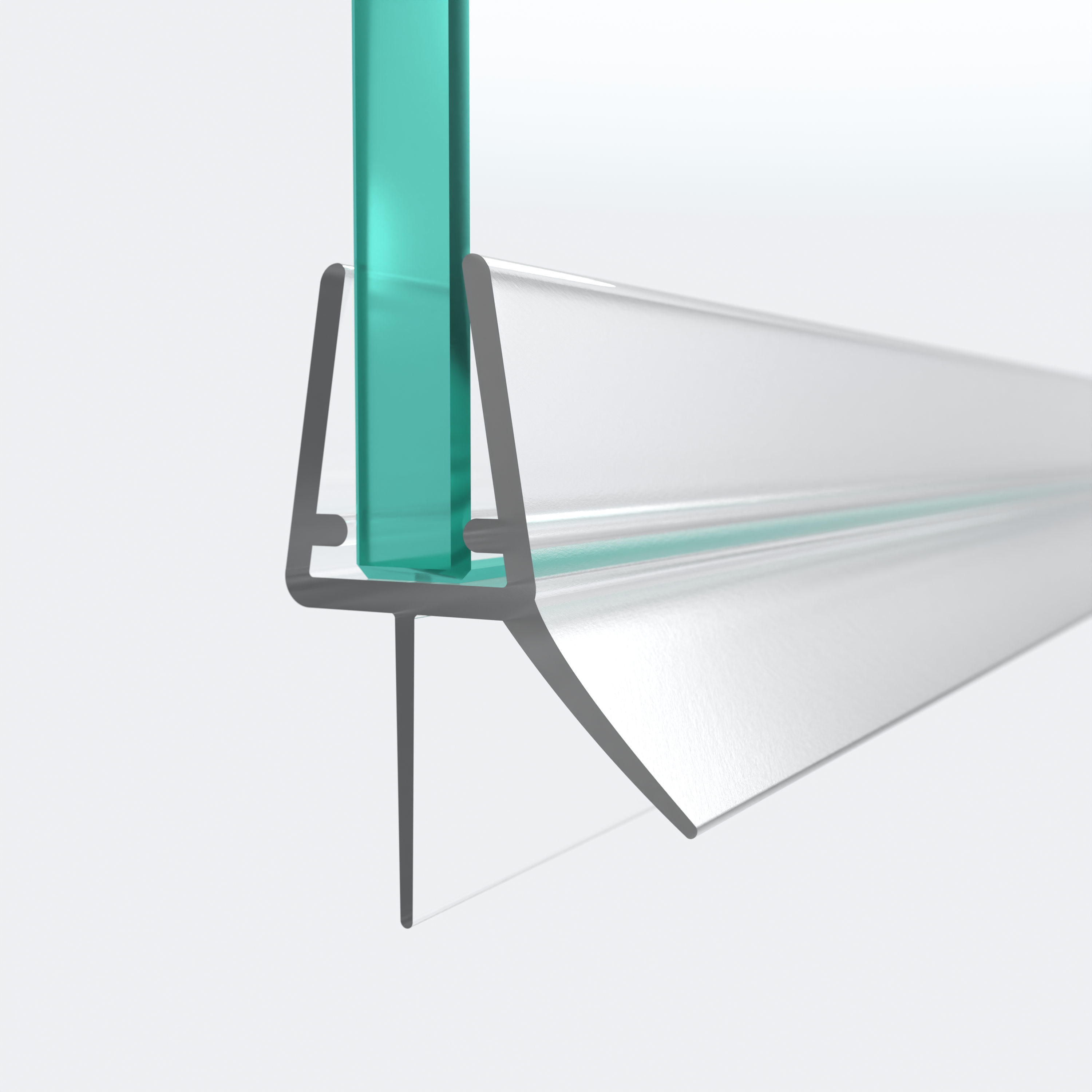 3D model of a sweep seal in a 180° situation