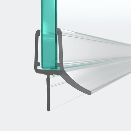 3D model of a sweep seal for 6-8mm glass thickness in a 180° situation