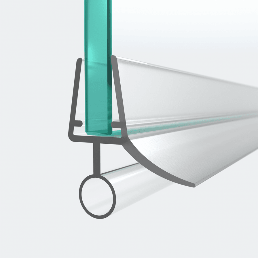 3D model of a sweep seal with a hollow chamber for a 180° situation