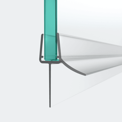3D model of a sweep seal with a long sealing lip for a 180° situation