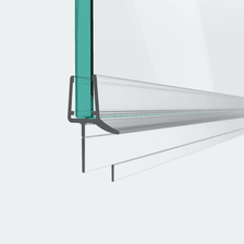 3D model of a sweep seal with a shortened sealing lip in a 180° situation